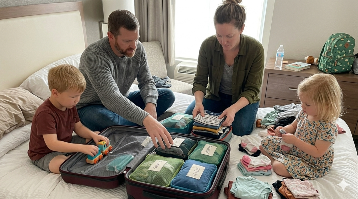 How to Organize a Suitcase Efficiently for Family Travel
